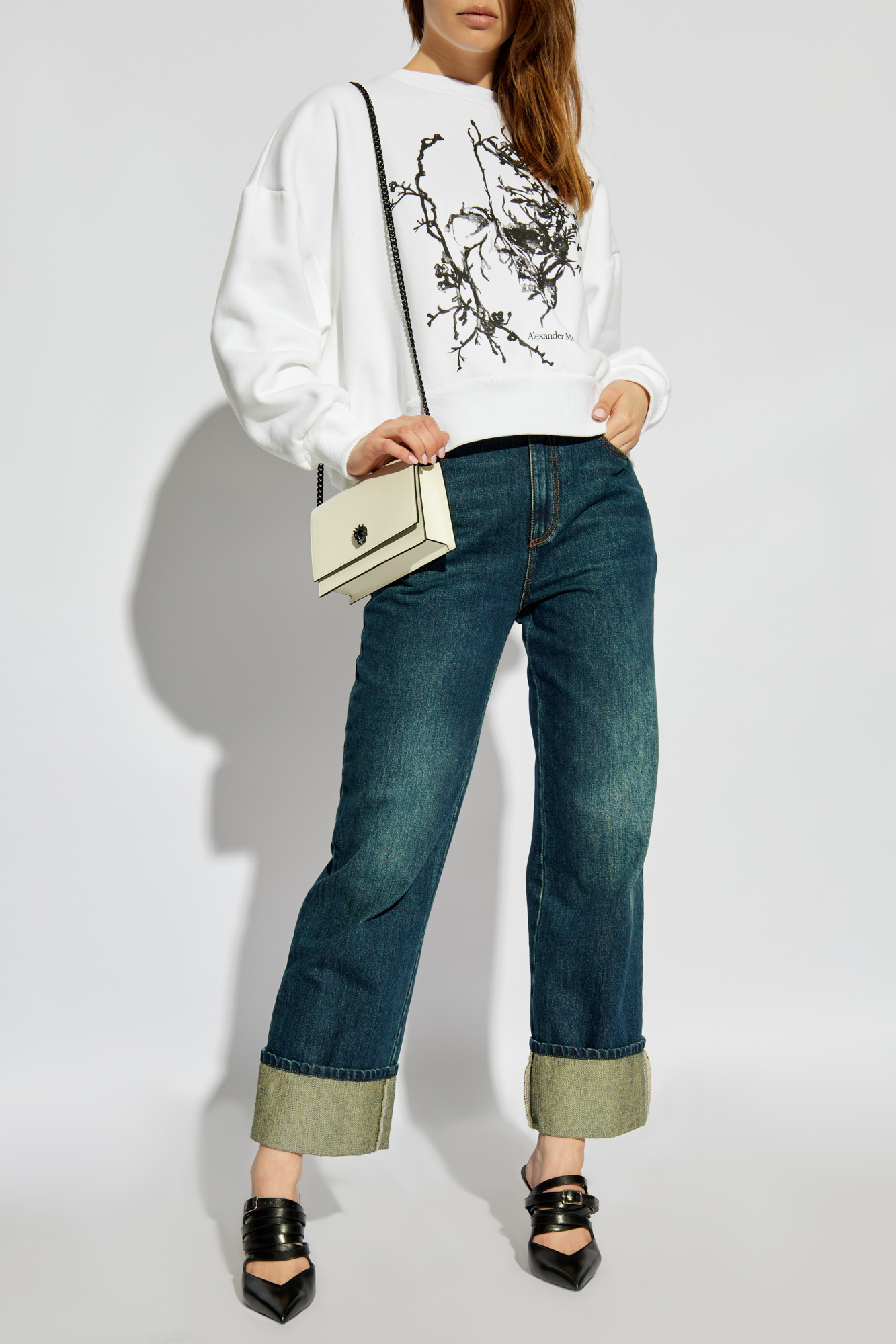 White Oversize hoodie Alexander McQueen - Vitkac Canada